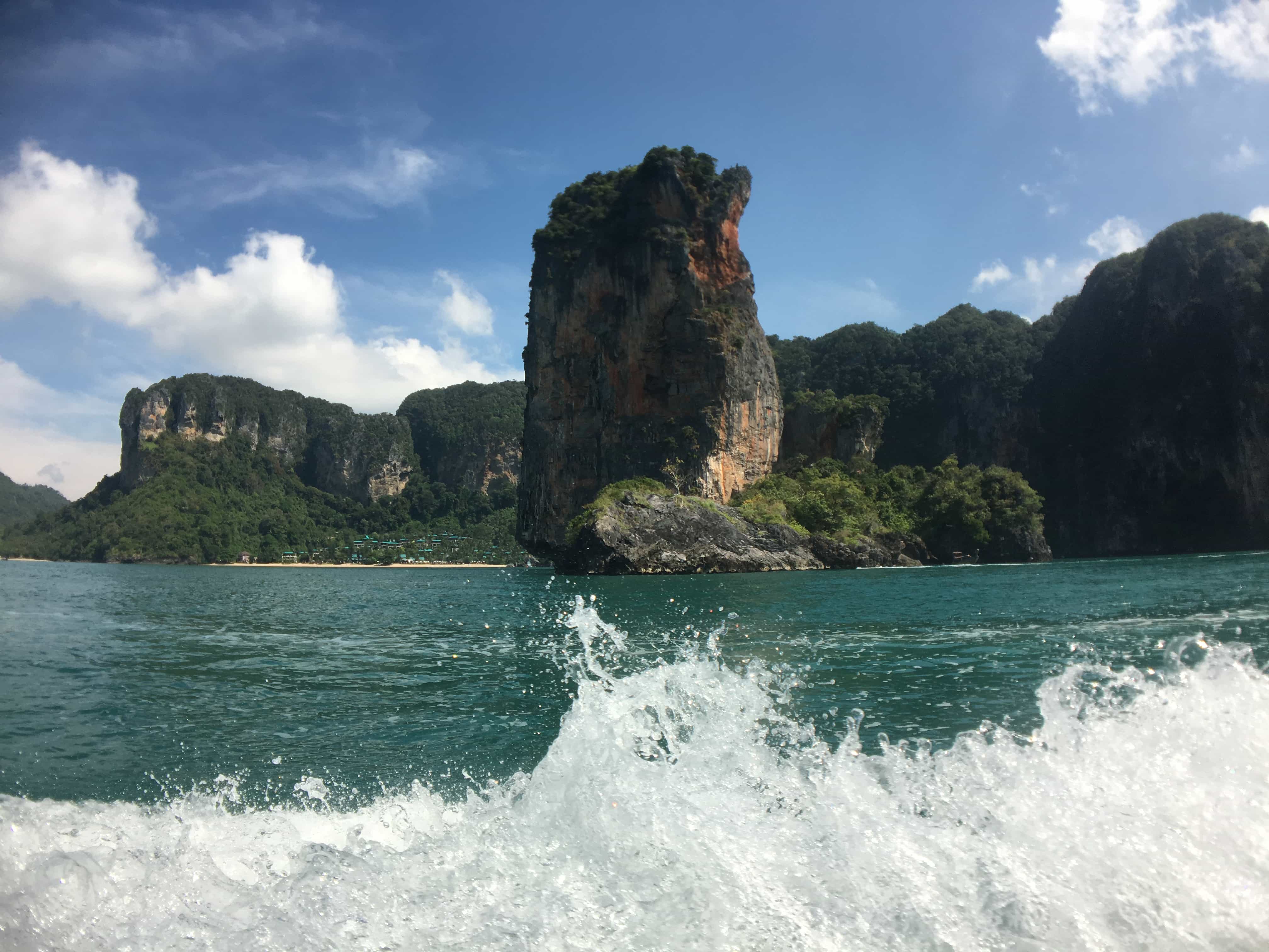 Riding the boat to Thailand beaches