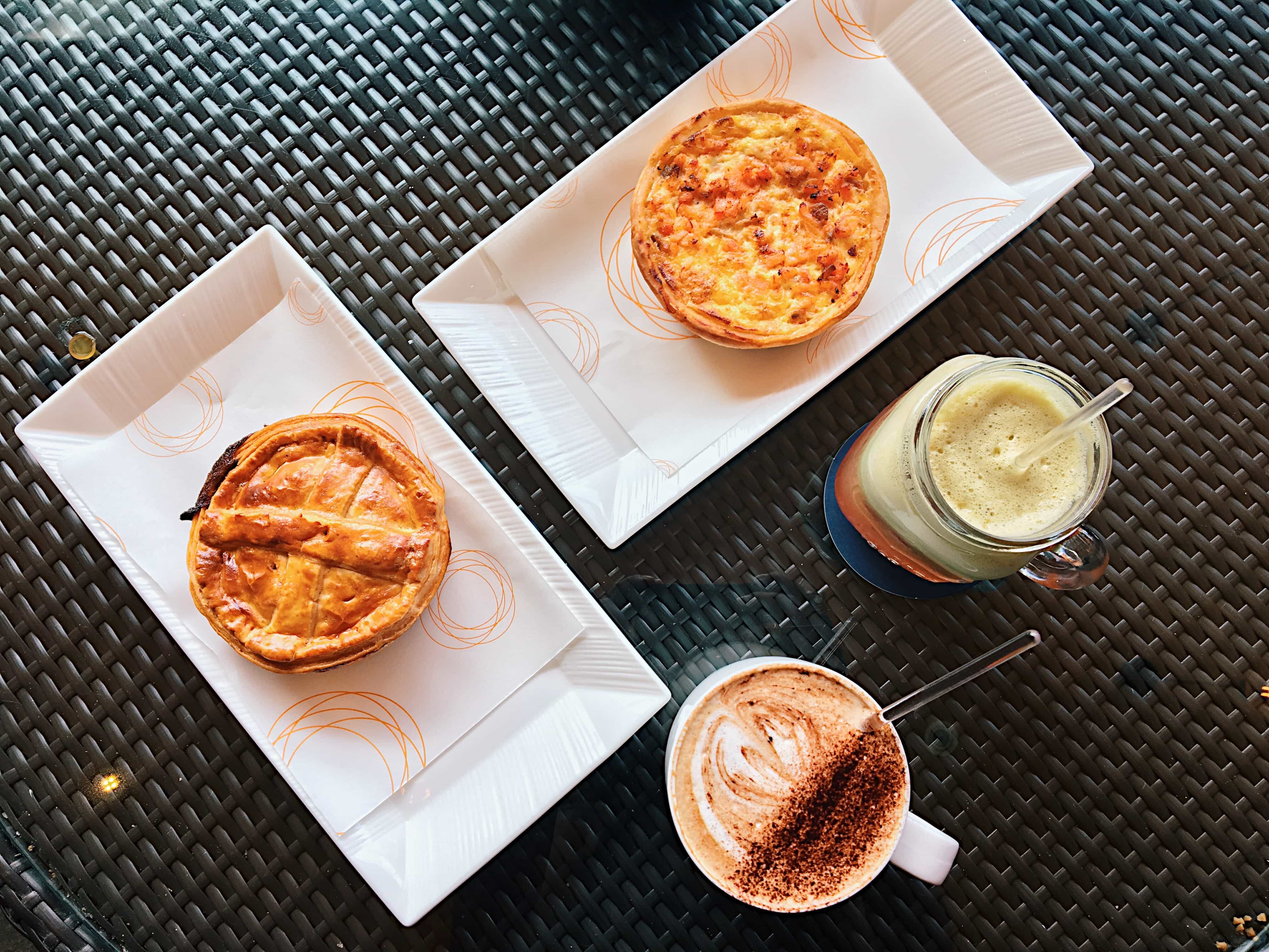 Pie, coffee and smoothie in the great Kuala Lumpur experience